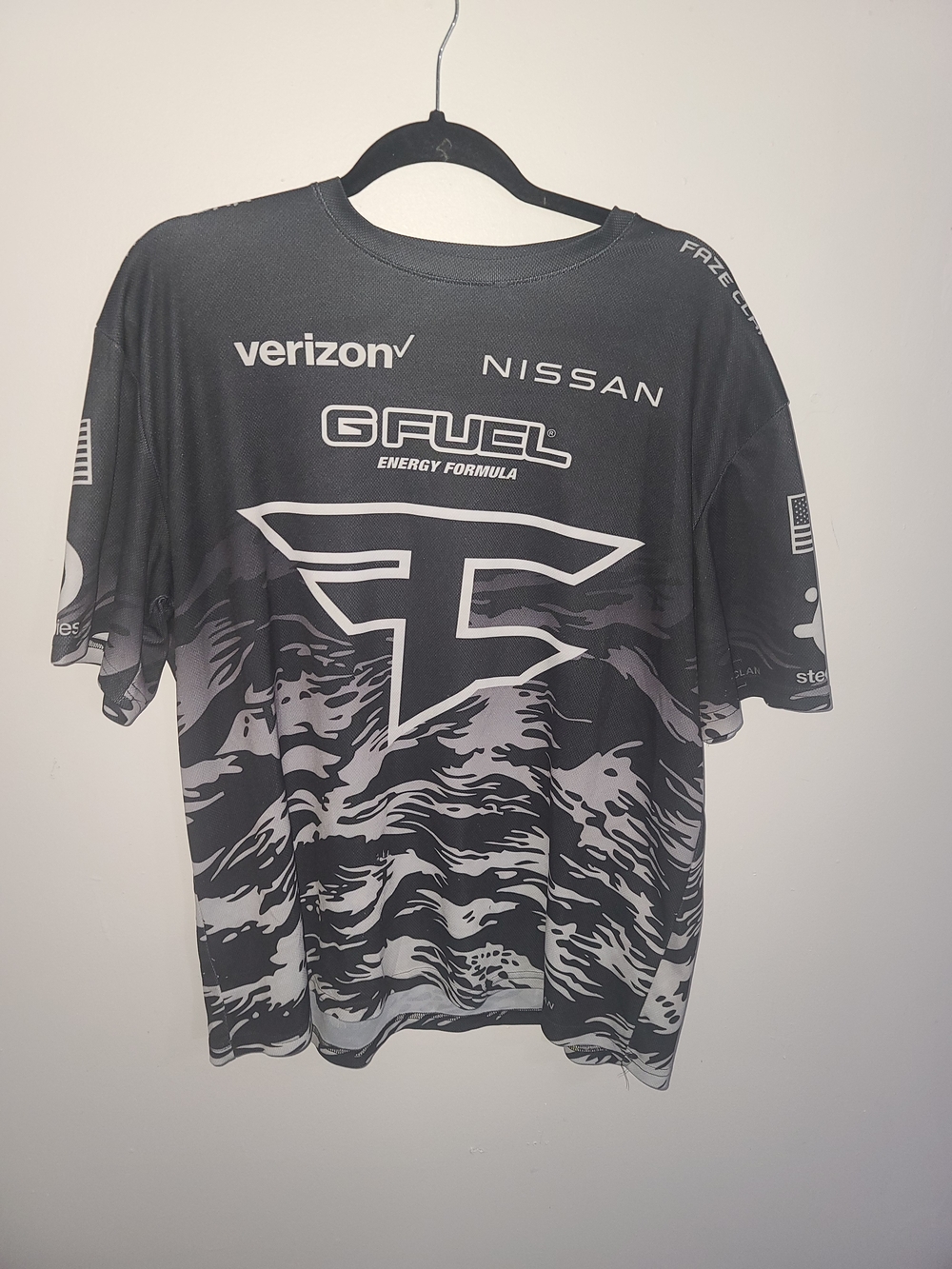 Faze Clan Black & Gray Logo Graphic Men’s Jersey Tee